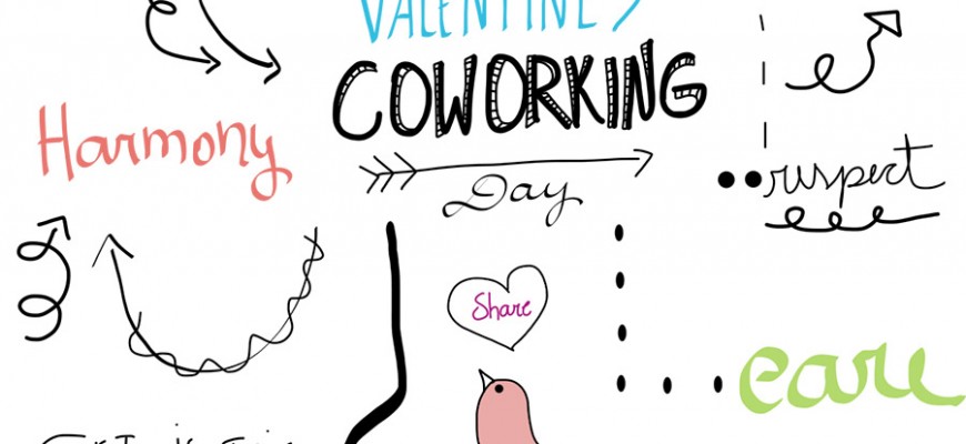 #coworking Valentine's day by Priscilla